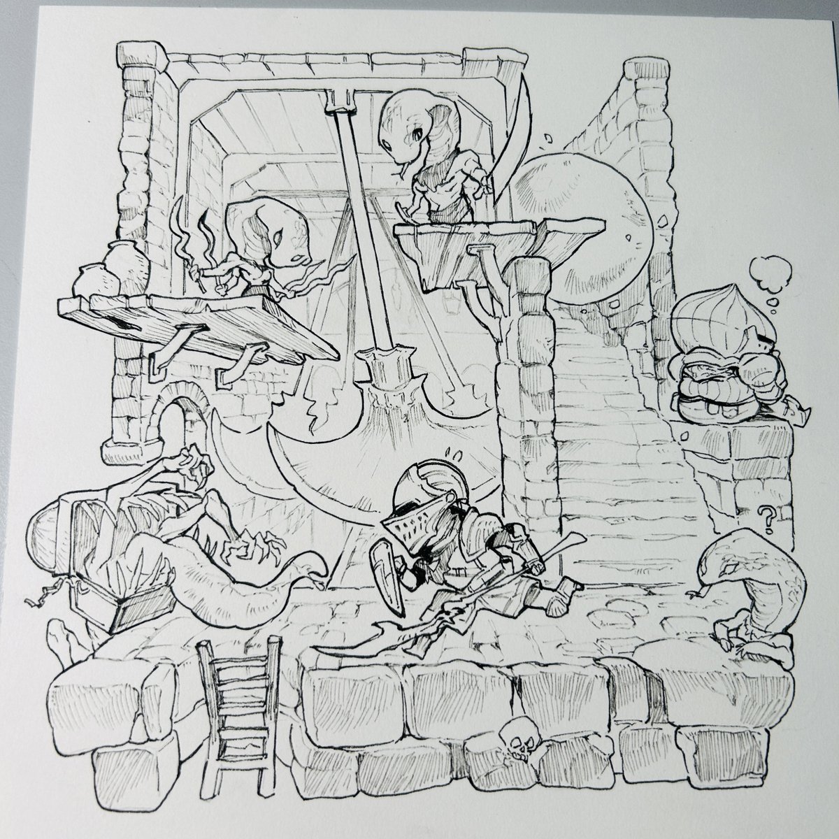 Thank you for all the likes and RTs! 
Here're some working progress photos 