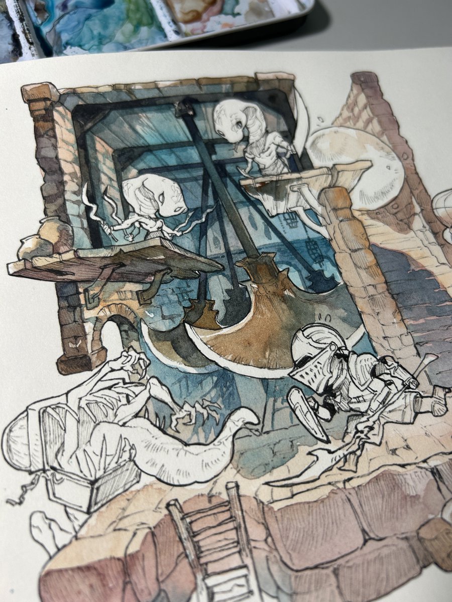 Thank you for all the likes and RTs! 
Here're some working progress photos 