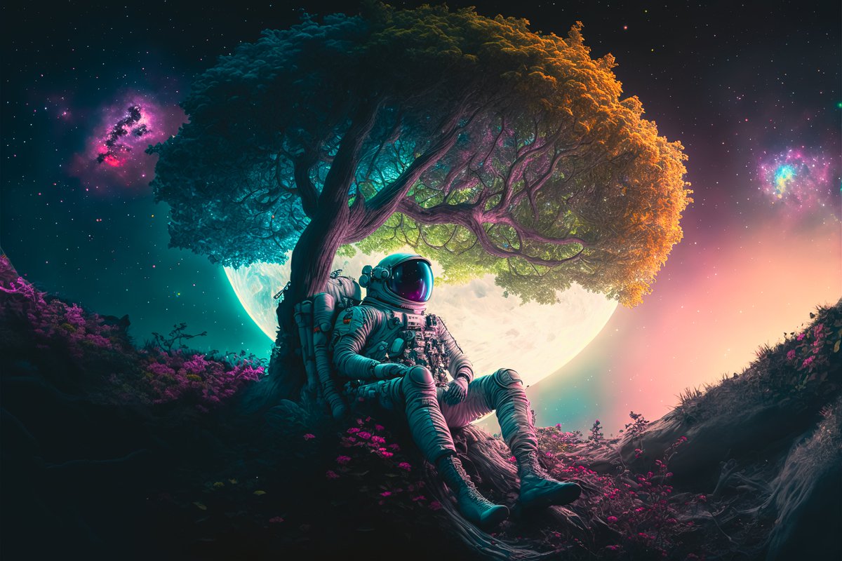 AiMachinist's tweet photo. an astronaut finding a new home underneath the tree of life

 #wallpaper #midjourney #underwater #cosmos   #art #drawing #painting #render #realistic #digitalart #digital #artificial  #graphic #realistic #conceptart #mechanical #astro #astronaut #exoplanet #tree #treeoflife https://t.co/Gw44DdI0mm
