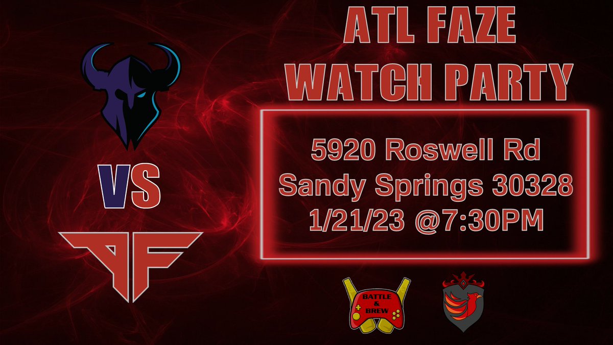 ATLPhoenixGuard's tweet photo. Join us to cheer on your @ATLFaZe  as they take on Minnesota THIS SATURDAY!!!

RULES: Do not wear purple https://t.co/Zzt3Nk372n