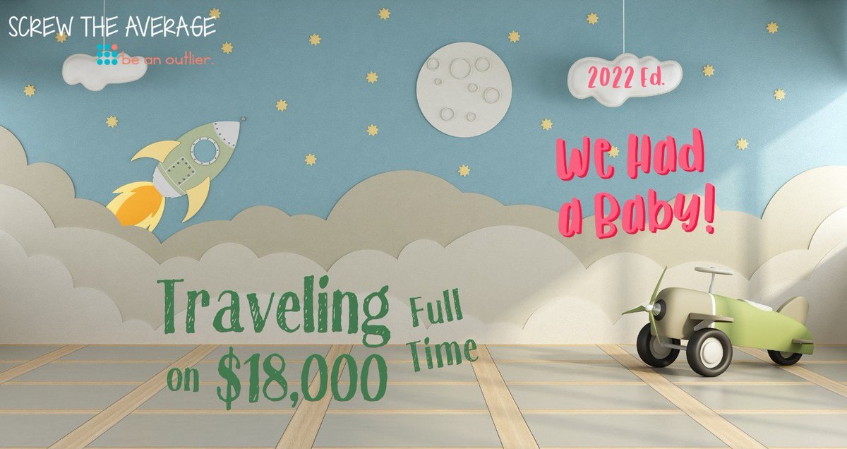 ScrewTheAverage's tweet photo. 2022 budget is in! See how we continue to save $$$, where we increased spending, &amp; how we’re still traveling full time... with our new baby girl! 👶🥳

#ScrewTheAverage #BeAnOutlier #FinancialIndependence #DigitalNomad #BudgetTravel #FamilyTravel #NewBaby

https://t.co/yR59gyrz4x https://t.co/GXAeLtJZlL
