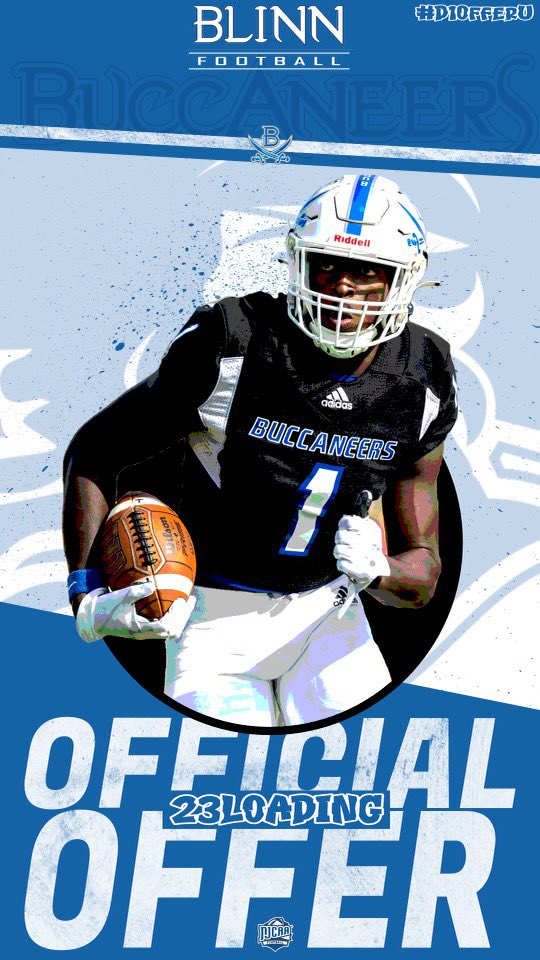 Aaronbarnwell44's tweet photo. Blessed to receive my first offer from Blinn!!@KHSRoosFootball @CoachFields120 https://t.co/9sg5GVvp0g