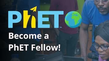 PhETsims's tweet photo. PhET Fellows are practicing educators committed to enhancing the access and impact of PhET simulations through their instructional expertise and leadership. 
If you are an educator in Africa or Latin America, we invite you to apply as a 2023 PhET Fellow!

https://t.co/bQP9IvTYlx https://t.co/cdyzUFulTD