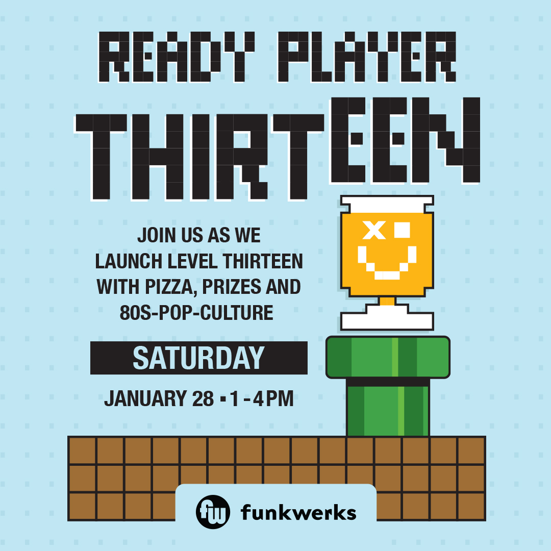 We're bringing back Level Thirteen in true '80s fashion...with retro music, video games and a trivia challenge with rad prizes like an Atari 50th Anniversary flashback console. Plus, get a free slice of pizza with each full pour of this strong Belgian-style ale! 🍕🍺⁠