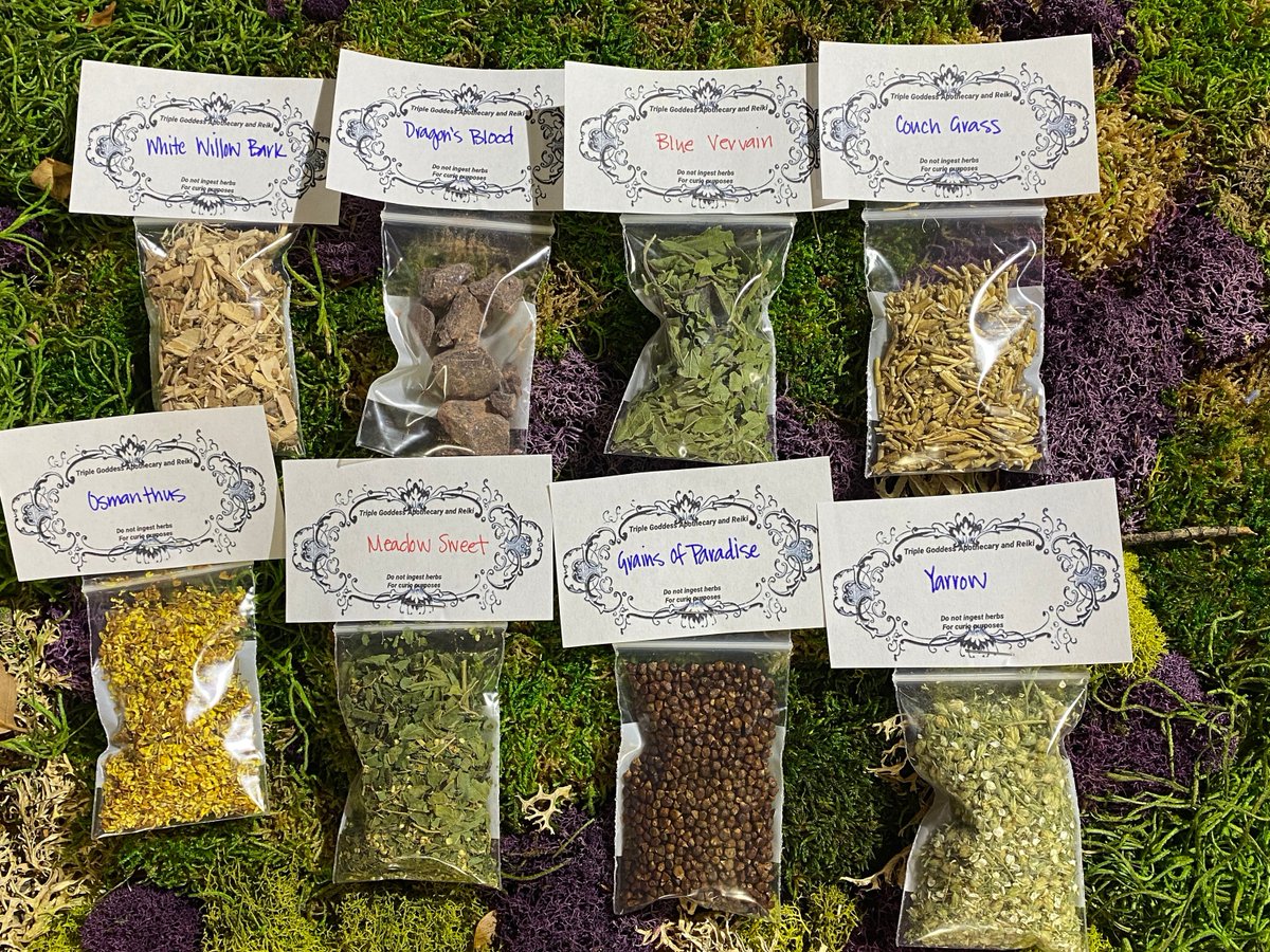 triplegoddessa1's tweet photo. Excited to share the latest addition to my #etsy shop: Herbs for Witchcraft https://t.co/TUMdN4JSaJ #herbs #wicca #witch #pagan #spellkits #mojobags #witchyherbs #bergamot #bluevervain https://t.co/pRFx8ukT0z
