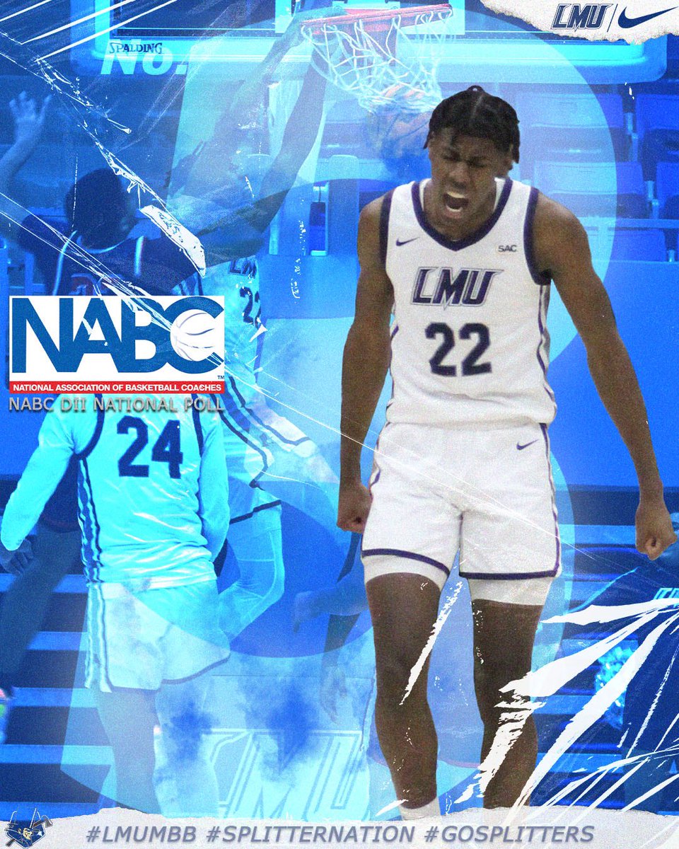 🚨Breaking News🚨

Your <a href="/LMUMBB/">Lincoln Memorial Men’s Basketball</a> have moved up to #3 in this weeks NABC National Poll‼️

Catch us in action as we travel to Mars Hill tomorrow night for another SAC showdown.

#LMUMBB #GoSplitters #SplitterNation 

⚒️🏀🎩⚒️🎩🏀