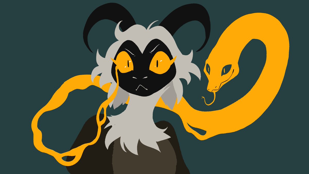 gardengoyle1's tweet image. An angry goat and an amused snake 🐐🐍

#quickdoodle #oc #ocart #goatoc #digitaldoodle #furry #furryoc #furrygoat #occharacter #ocdoodle