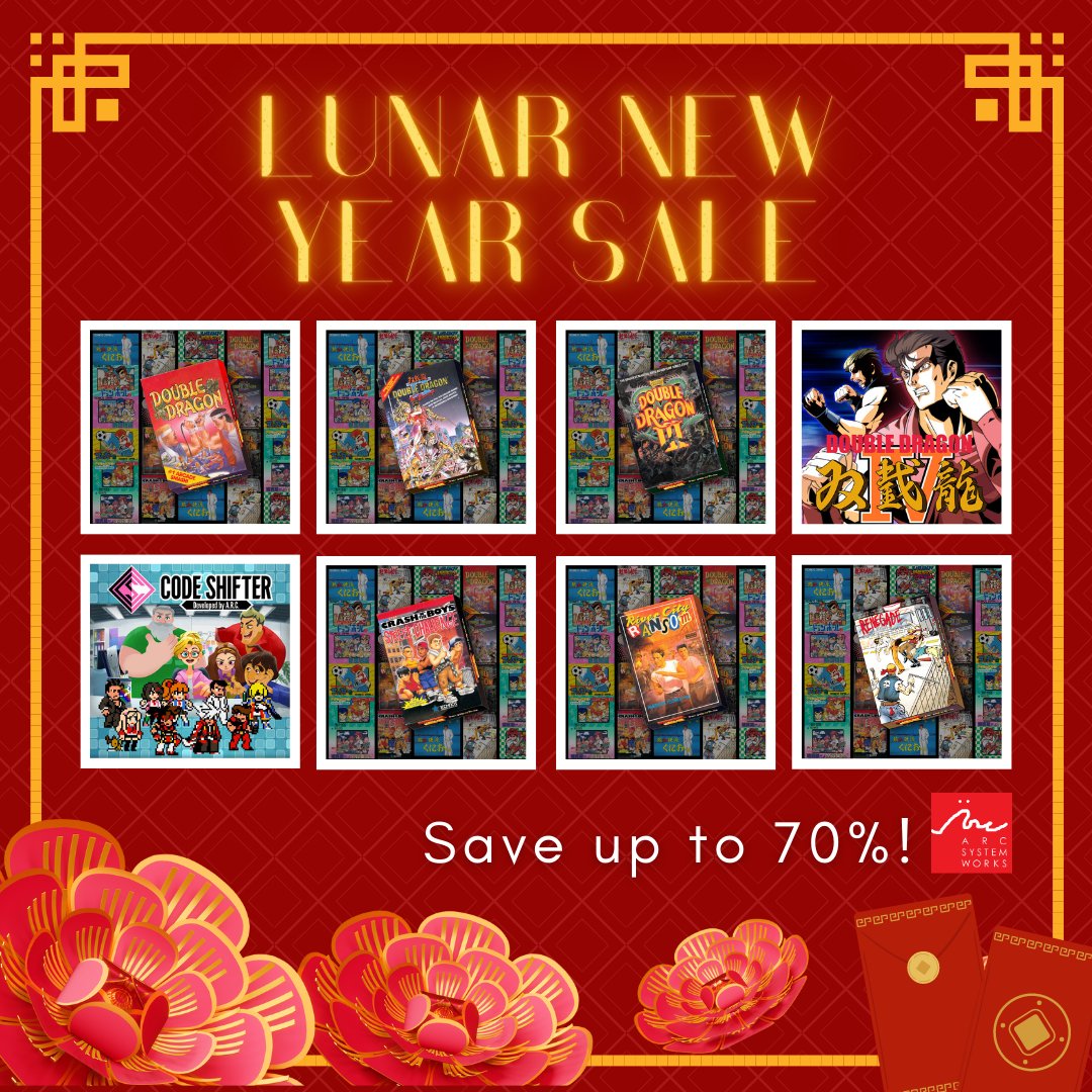 ArcSystemWorksU's tweet image. Celebrate the Year of the Rabbit with savings of up to 70% off on @Xbox! 🐇🧧

🛒: xbox.com/en-US/promotio…

#DoubleDragon #CodeShifter #LunarNewYearSale