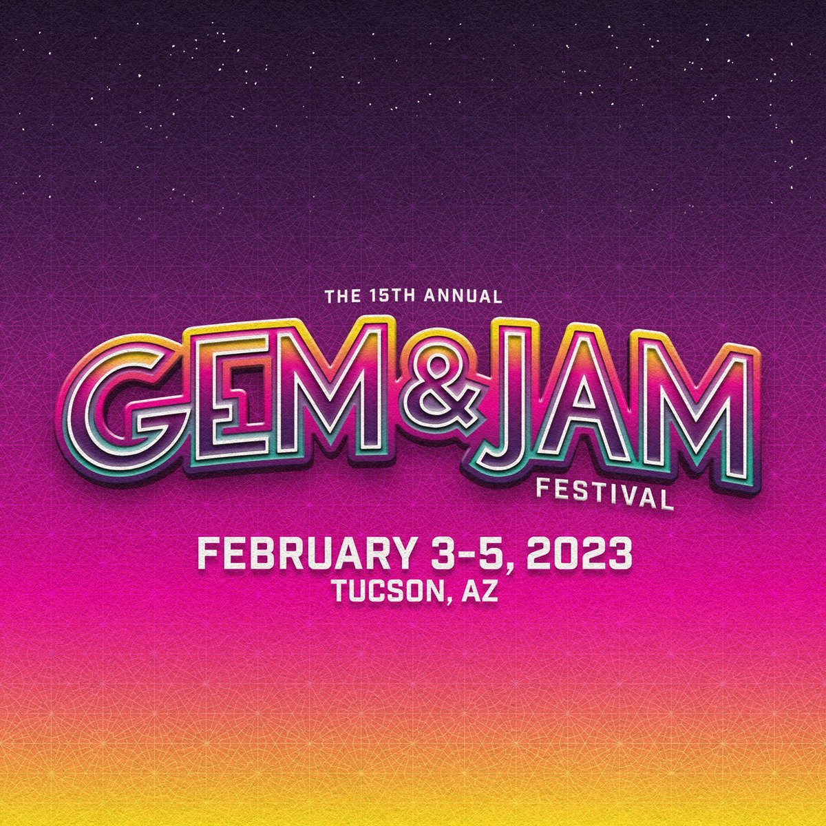MusicMarauders's tweet photo. This year's @GemandJamFest line-up includes @SCI_Official @FlooziesDuo @lsdream @emanc @themotet & more! Stay tuned to MusicMarauders for coverage courtesy of @MemorandumMedia
Tickets & More Info: https://t.co/GzGmFfOl6l
#GemAndJam #Festival #Tucson #Arizona #MusicMarauders https://t.co/baGgqcxFW9