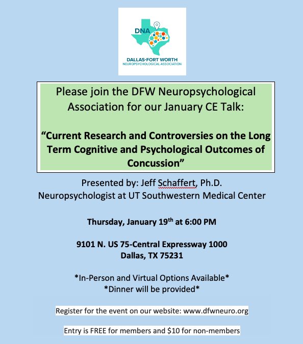 DFW Neuropsychological Association tweet media