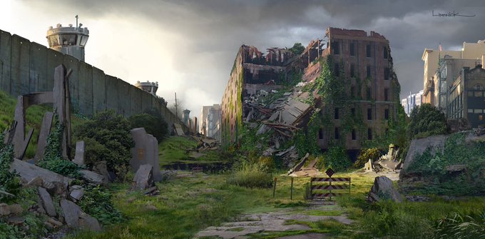 「post-apocalypse ruins」 illustration images(Latest)
