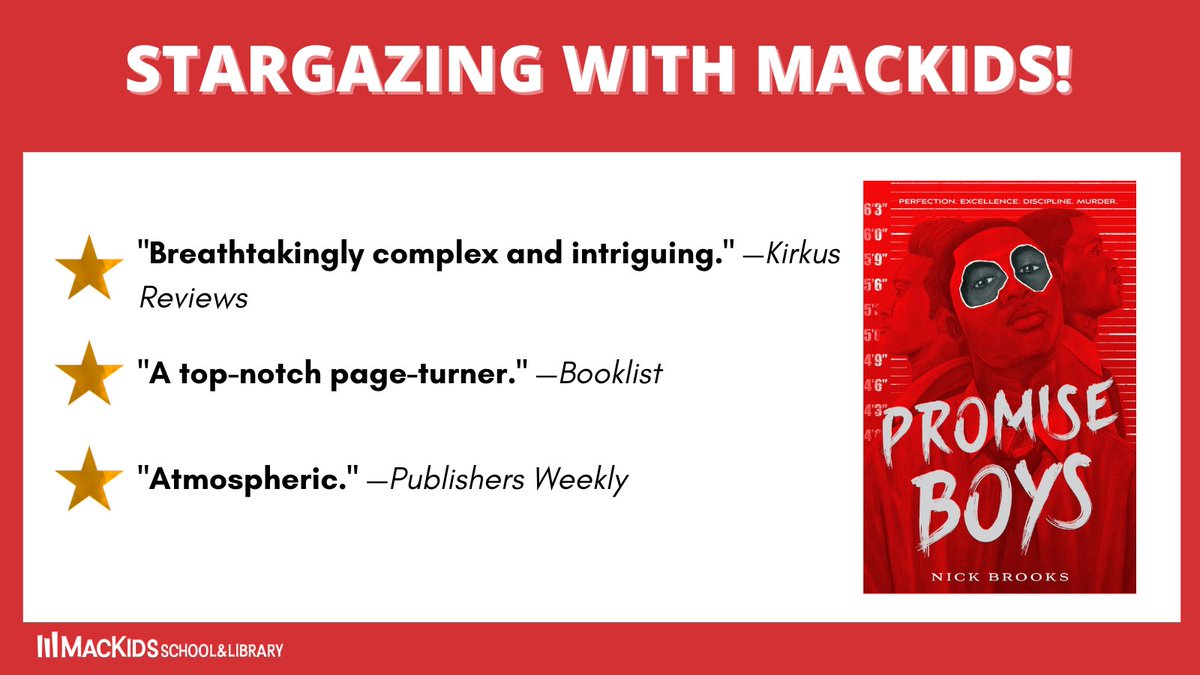 Happy book birthday to PROMISE BOYS by @whoisnickbrooks which has earned 3 starred reviews! The Hate U Give meets One of Us Is Lying in this blockbuster YA mystery. https://t.co/E6GlHdBjOM https://t.co/tzTgQxSCiw