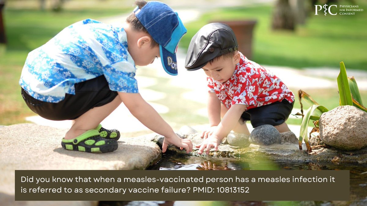 picphysicians's tweet photo. Did you know that when a measles-vaccinated person has a measles infection it is referred to as secondary vaccine failure?
https://t.co/oZhG85Mkep

Assess the risks. Measles vs. MMR vaccine:
https://t.co/N01GjysUwq

#PICphysicians #InformedConsent #Measles #1stDoNoHarm #Science https://t.co/4HegJ9xXmM
