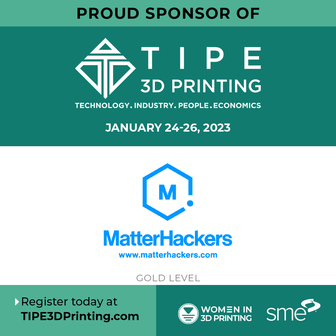 MatterHackers is proud to sponsor TIPE for the third year (and counting)! You can register for free for this global, virtual conference featuring an inspirational all-women agenda of speakers - including our very own <a href="/3DPGirl/">Mara Hitner 🤘</a>!

Register for free here: 
eventbrite.com/e/tipe-3d-prin…