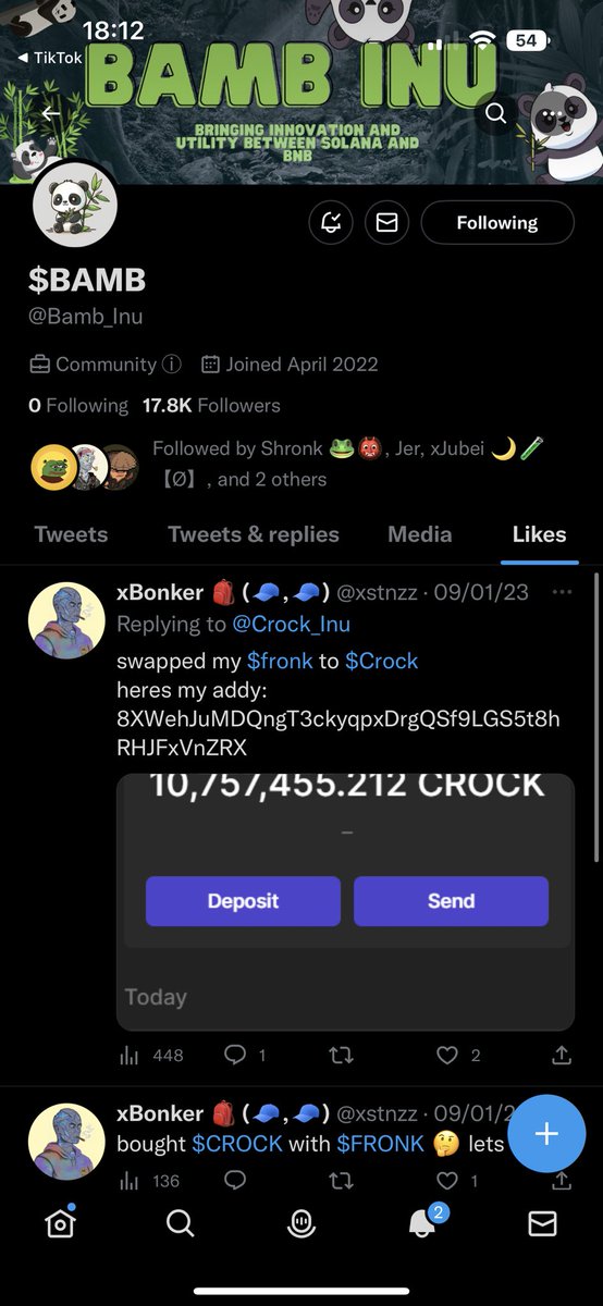 VCVCOMEDY's tweet image. 🚩🚩🚩careful with this account, they’ve changed their name and made like 3 different shit coins #FRONK #BONK #CROCK $BATT