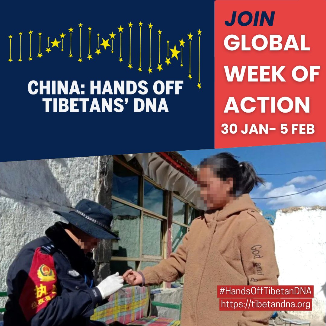 TheTibetNetwork's tweet photo. SAVE THE DATE AND ORGANISE! 
Let's say to Thermo Fisher that there is strong global concern about their involvement in China’s mass DNA collection from Tibetan across Tibet.
https://t.co/uqrjjNnyw9

#ScienceWithaTwist #HandOffTibetsDNA #ShameOnThermoFisher #CollaborationForTibet https://t.co/25FjNrpEgR
