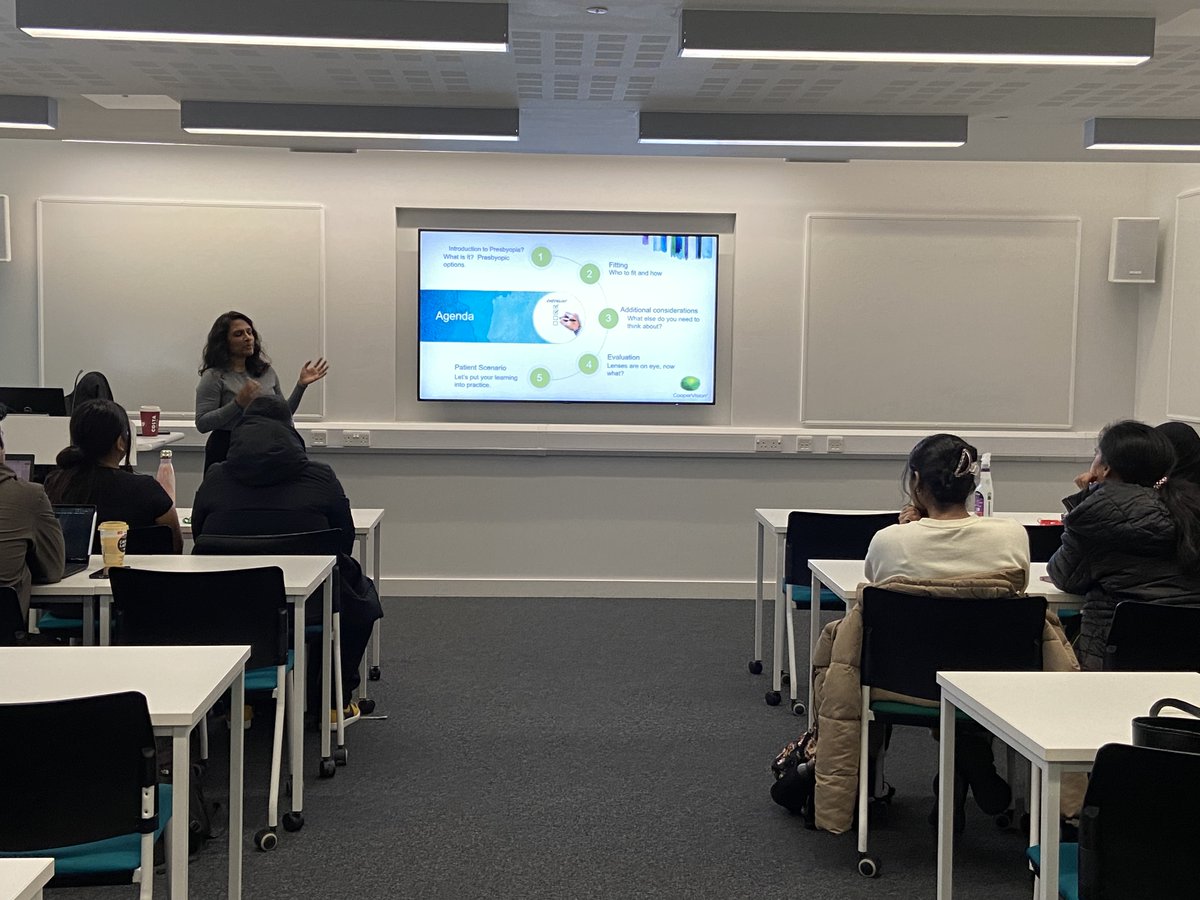 <a href="/BUCCLE1/">BUCCLE</a> would like to thank you Chithra Dhanabalan from <a href="/CooperVisionUK/">CooperVision UK</a> for providing a fantastic interactive tutorial on contact lenses for presbyopia at City, University of London.  

#education #professionaldevelopment #bcla #contactlenses #optometry