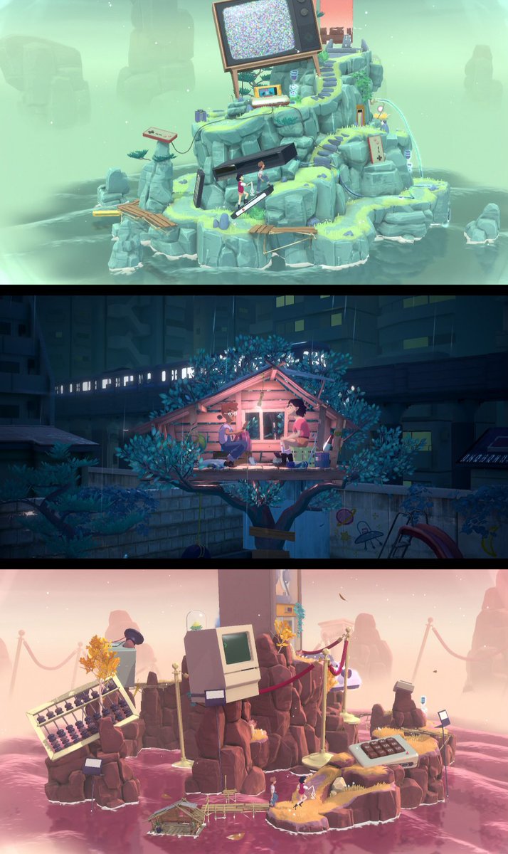 It was great to play #thegardenbetween. It is a super aesthetically beautiful puzzler. The puzzles start off simple and become more complex as the game advances. The game mechanics are very unique &amp; compelling. The short but adorable story is shown instead of told and I loved it!