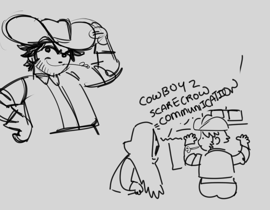 i keep befrending ghostfaces cause of my cowboy hat im pretty sure 