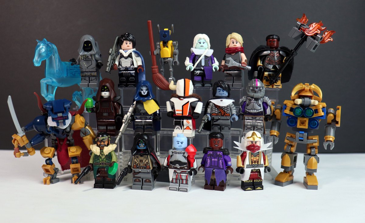 Here’s some semi-purist Destiny 2 LEGO minifigures I made! 

#lego #legomoc #Destiny2Lightfall 
#Destiny2 #aotw #destiny2art #DestinyTheGame #destinyfanart #Minifigures #CustomLEGO