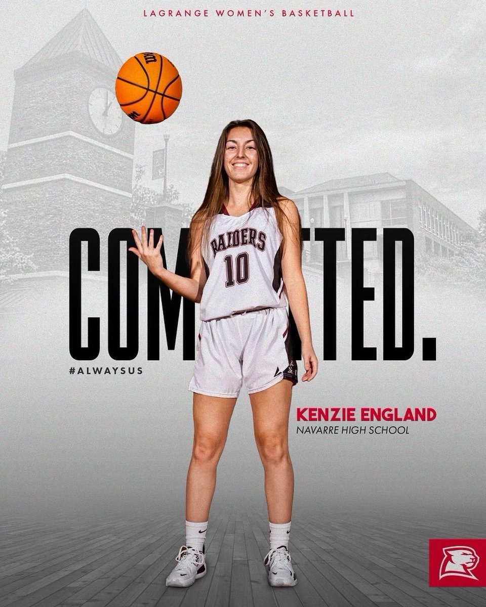 KenzieEngland10's tweet image. I am very excited to announce that I have committed to LaGrange College to play basketball! GO PANTHERS!!❤️🖤 @LagrangeWomens @LCPanthers #raiderstrong