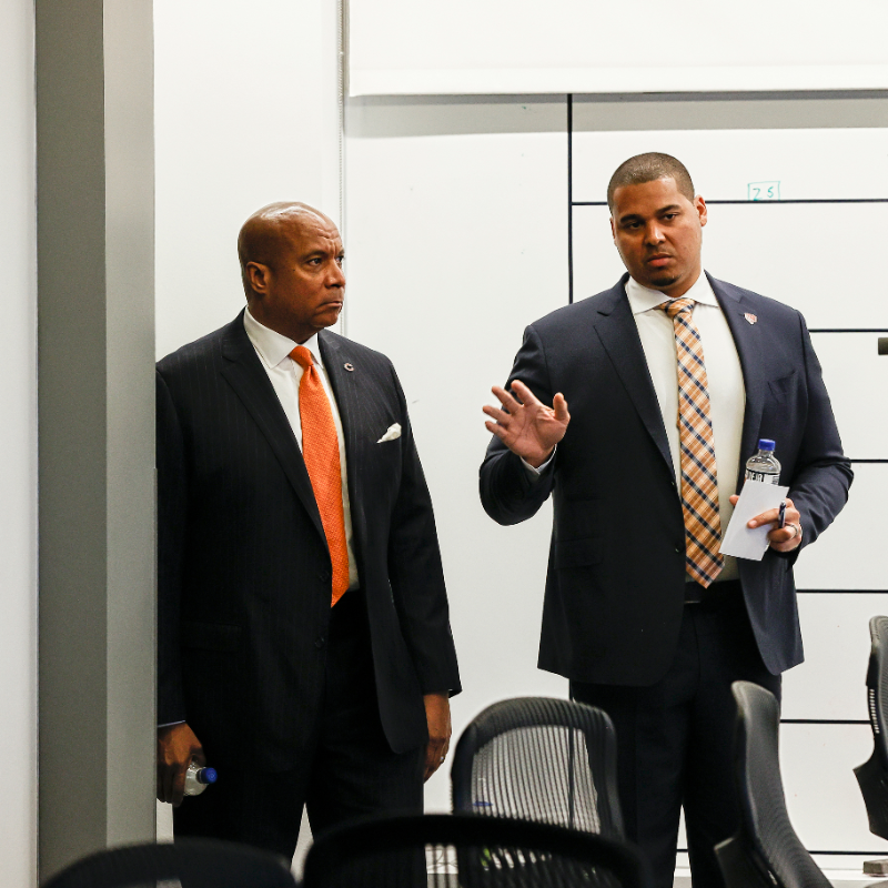 ChicagoBears's tweet photo. Making the rounds at Halas Hall
