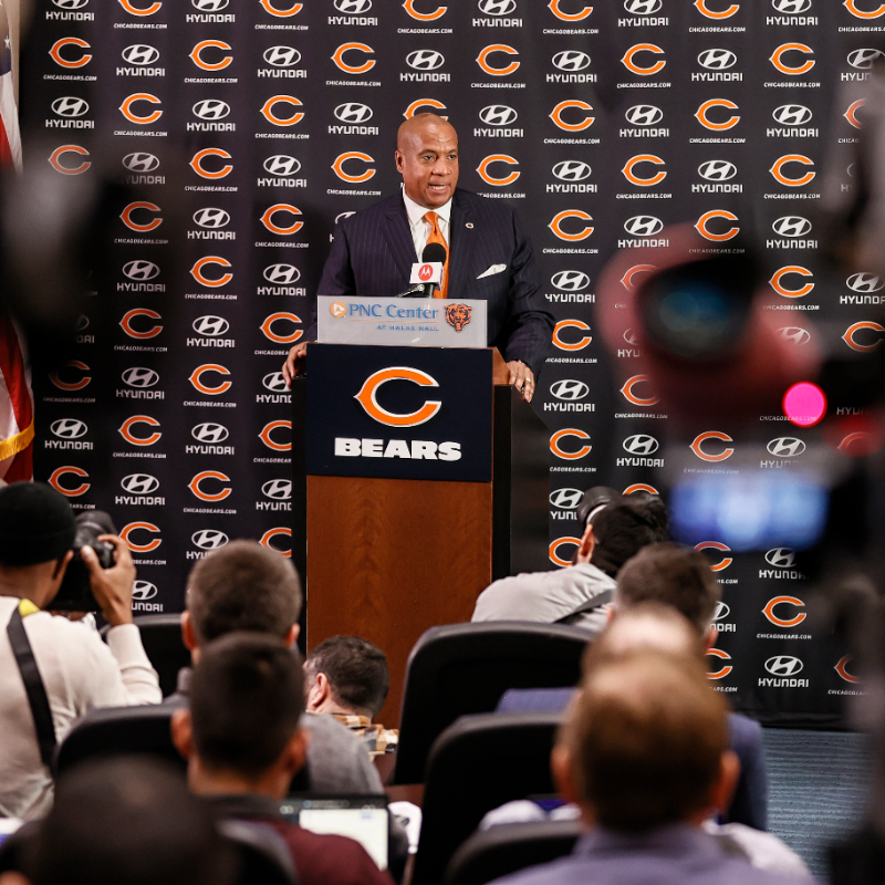 ChicagoBears's tweet photo. Making the rounds at Halas Hall