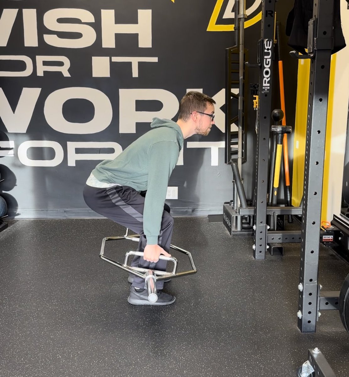 TheRyanSandmann's tweet image. Same exercise different bar placement.

Potential for more range of motion squatting, because the plates won’t hit the floor, but otherwise I don’t understand why people would include both of these exercises in the same program, let alone the same workout.