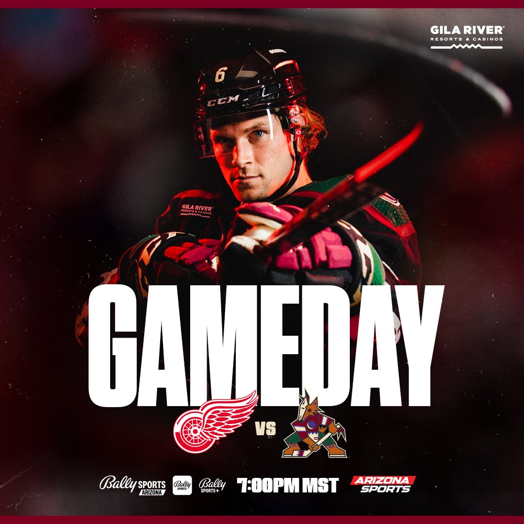 Coyotes_VAVEL's tweet photo. Gameday‼️Recibimos en el 🏟 Mullet Arena de Tempe a @RedWings_VAVEL a las ⏰ 07:00PM-MT🇺🇸 (03:00h🇪🇸)
#NHLesp #Yotes #LosYotes  #VamosYotes #DETvsARI #RedWings #NHL https://t.co/5HwGidtCxw
