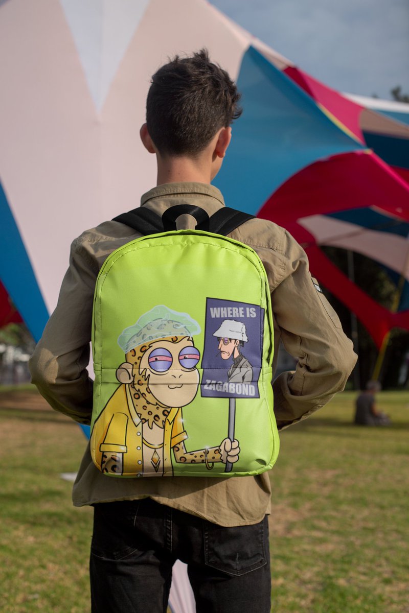 rayshearer's tweet photo. Every Backpack purchase from https://t.co/7kHMNOJQeO will get a free #BackpackNFTees sent to your wallet. This one is mockup sample from @Steggyful @ApeHaterClub token #5473. @srpeters @GodHatesNFTees @SrPetersLAB #GodHatesNFTees #ApeHaterClub @ShopCamello https://t.co/EezeoybB2d