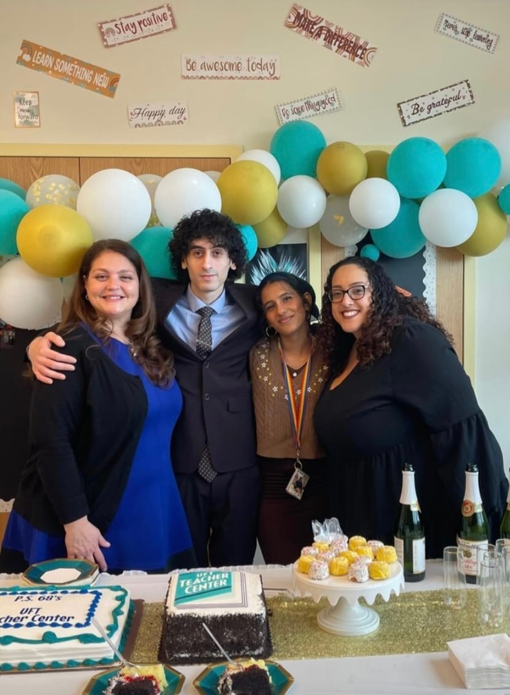 HoganAnnmarie's tweet photo. Today we celebrated the Grand Reopening of @ps68si1 @UFTTchrCENTER, where teachers &amp; paras embrace the idea of learning &amp; growing together to best support students. @Fyaly_Nunez , teachers and students outdid themselves - shining like the ⭐️ stars they are! https://t.co/j4slJV2M98