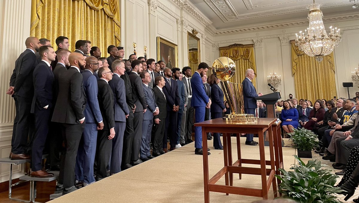 Incredible time at the White House: Champions of Basketball and Democracy #NBAchamps #TeamJoe