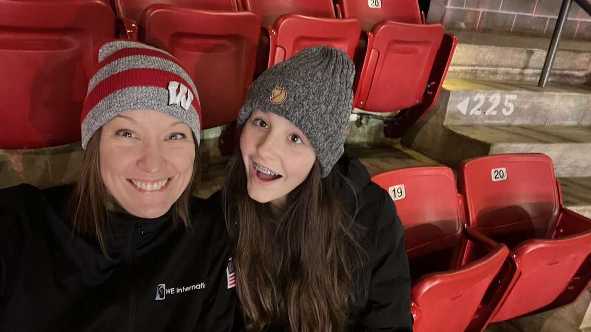 sjzep's tweet photo. Here early for Chloe’s first Kohl Center bball game! 

#OnWisconsin #section225 #GoBadgers https://t.co/46CcmNynt4