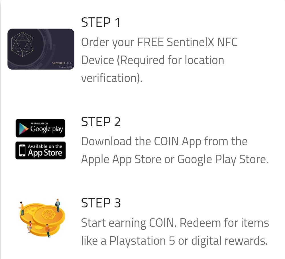 LewSales's tweet photo. The #CoinApp and The #SentinalX Go Well Together. #Rewards in both directions! It's more like a Win,Win. Keep for yourself or share with someone else. Either way, your helping the network. so it's more like a Win,Win,Win. Simply click here for a Free #NFC https://t.co/dI5ZwYCBEF https://t.co/5J645D4hL0