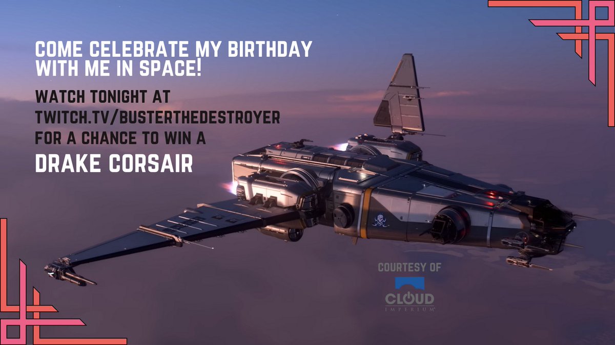 Let's party.
#starcitizen #birthdaybabe

twitch.tv/busterthedestr…