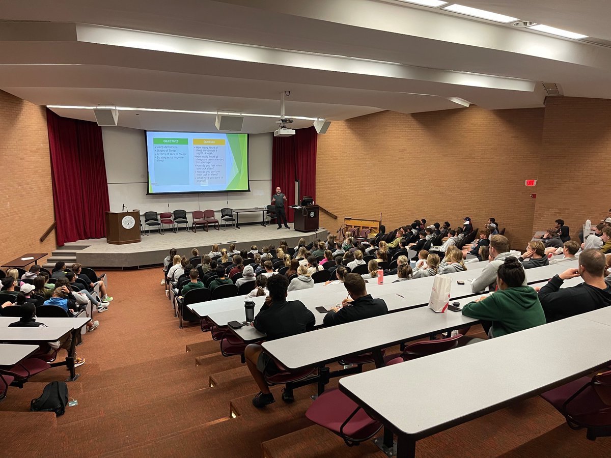 Dir of Sports Medicine Bo Owens kicks off our 2023 HPT speaker series with a great talk on “How Sleep Affects Life and Performance” Thank you to our student-athletes who attended. Our February talk will be on “Achieving the Flow State” See you next month!