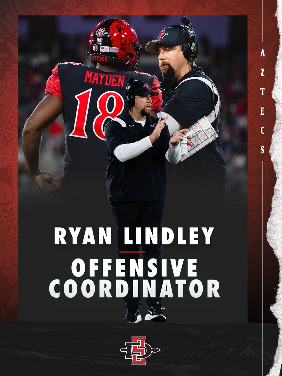 Congrats to @CoachRLindley, who has been promoted to offensive coordinator. #TheTimeIsNow bit.ly/3GLK2E1