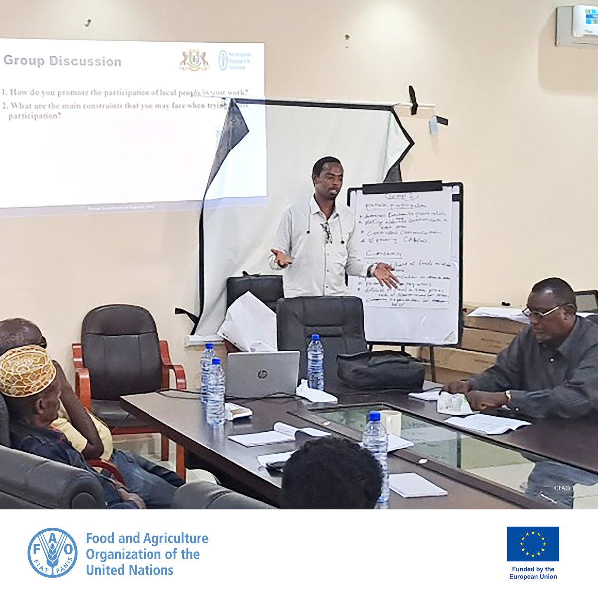 FAOSomalia's tweet photo. FAO &amp; @MoLAH_Puntland recently organised a disease surveillance refresher training in Garowe.

Supported by the @EU_in_Somalia funded ILED Programme, the RAAISE project builds state and federal ministry capacity including strengthening disease surveillance &amp; reporting in Somalia. https://t.co/LPZRlxctcq