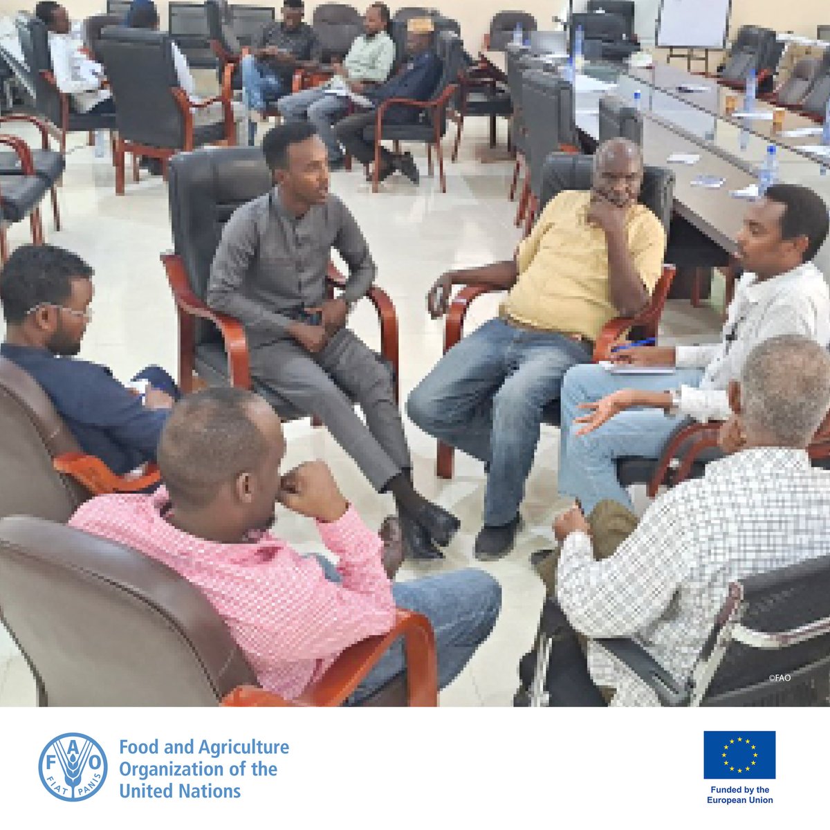 FAOSomalia's tweet photo. FAO &amp; @MoLAH_Puntland recently organised a disease surveillance refresher training in Garowe.

Supported by the @EU_in_Somalia funded ILED Programme, the RAAISE project builds state and federal ministry capacity including strengthening disease surveillance &amp; reporting in Somalia. https://t.co/LPZRlxctcq
