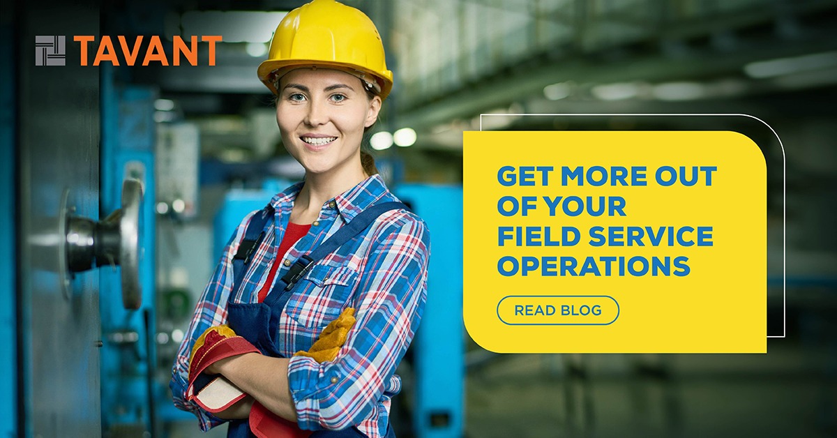Tavant's tweet image. In the era of connected products and services, manufacturers are striving to improve the after-service through data-driven #fieldservice. 
Read more: bit.ly/3IWp3kH 
#slm #connectedservice #serviceanalytics