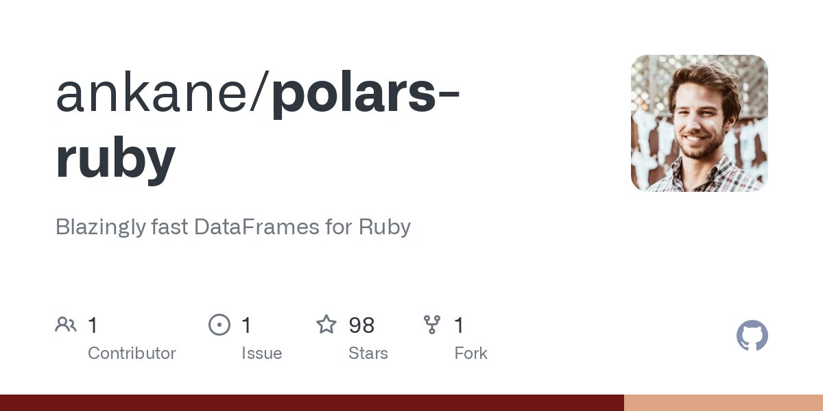 ClementShahn's tweet photo. Fast DataFrames for Ruby https://t.co/Rn17Qt2zsy https://t.co/aQc2AUAhmm