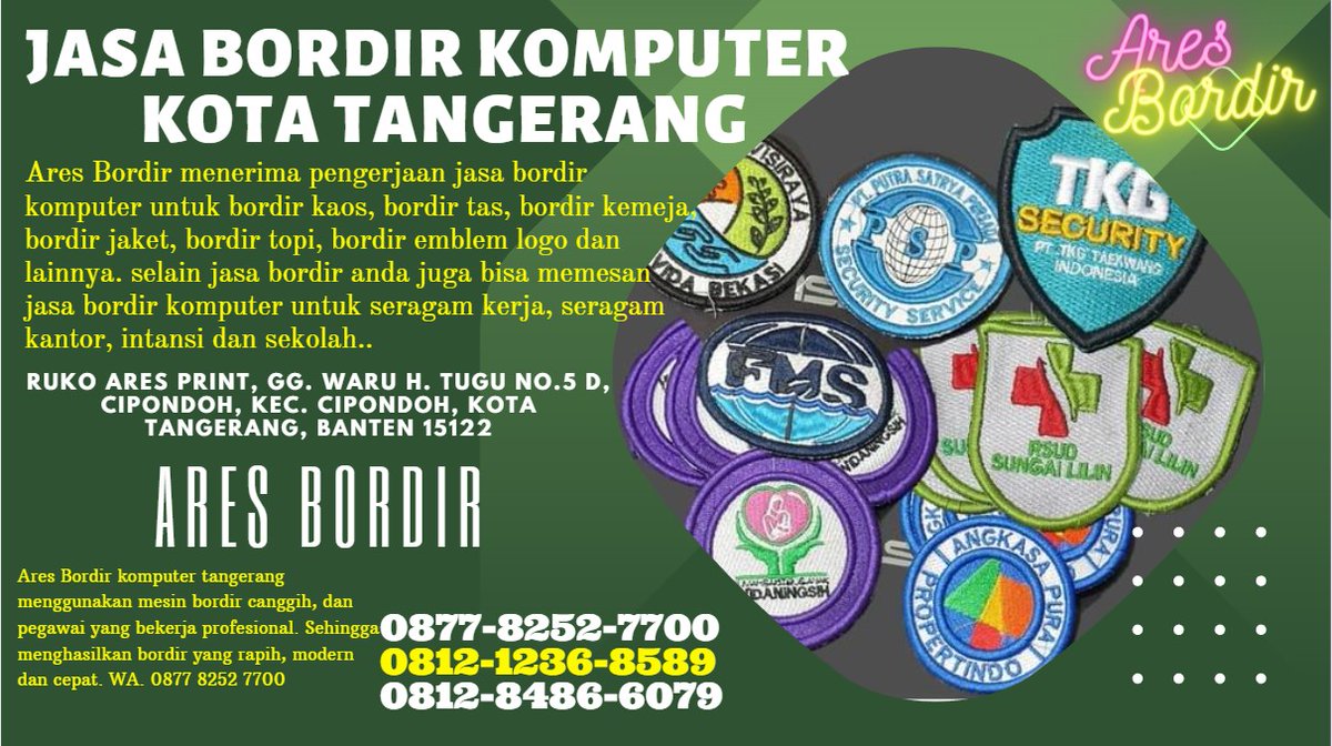 #jasabordirkomputer #bordirkomputertangerang #jasabordir #jasabordirkomputermurah #jasabordirkomputersatuantangerang #jasabordirkomputersatuan #jasabordirkomputeras #BORDIRkomputerterdekat #bordirkomputer #jasabordirsatuanterdekat #bordirmurah #jasabordirsatuan #aresbordir