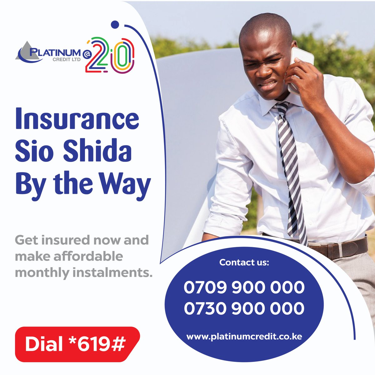 PlatinumCKenya's tweet photo. Get insured now and make affordable monthly instalments with our Insurance Premium Financing. To know more and apply, call us on 0709 900 000 / 0730 900 000 or Dial *619#. #CarInsurance #InsuranceFinancing https://t.co/Z6nMI1Ky6Z