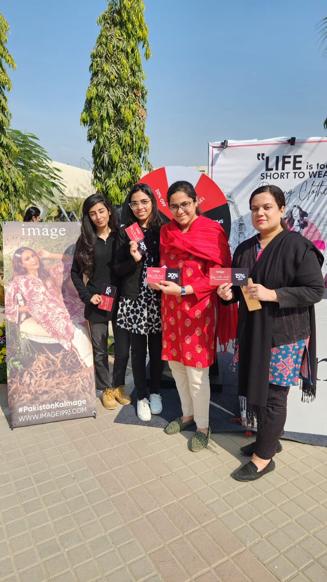 image_est1993's tweet photo. Image Pakistan Limited was thrilled to sponsor MUNIK -IBA Karachi. It gave students and participants the opportunity to interact with the brand and learn more about it – and the best part – they enjoyed playing Spin-the-Wheel and winning vouchers to shop at Image
#PakistanKaImage https://t.co/CU3E49O5yH