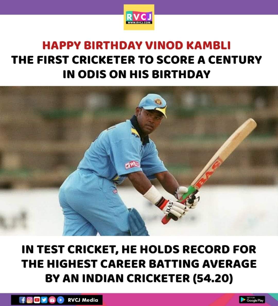 Happy Birthday Vinod Kambli!  