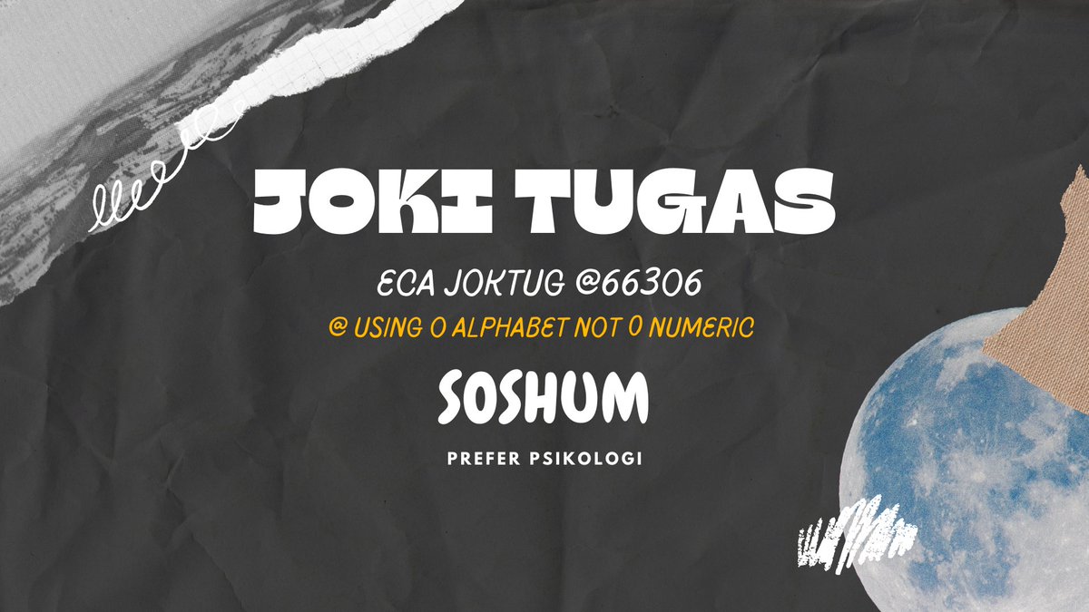 Eca – joki tugas dan skripsi psikologi ♡̷̷̷ tweet media