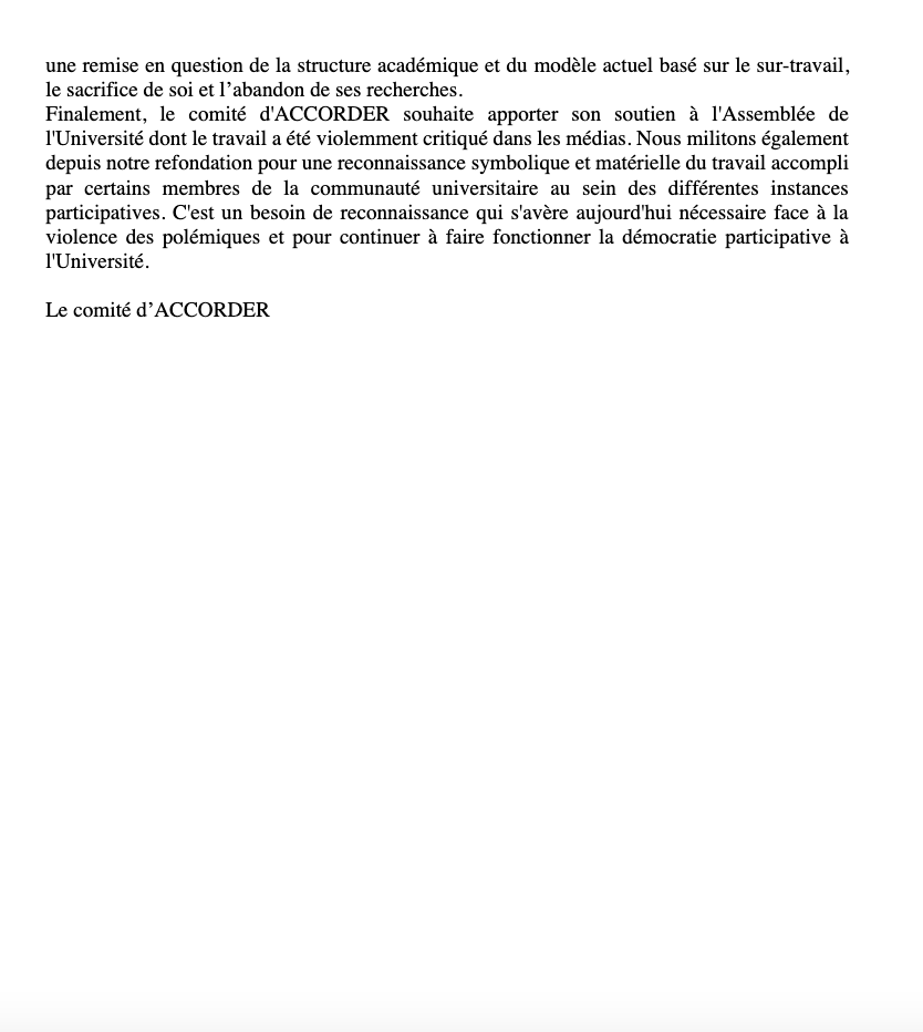 Aujourd'hui c'est le grand jour, le conseil d'Etat devrait se prononcer sur la candidature d'@EricBauce 🤞🏻 Le comité @accorder_unige (association du corps intermédiaire) s'est exprimé sur les espoirs que cette candidature représente pour nous (1/2) unige.ch/asso-ens/accor…