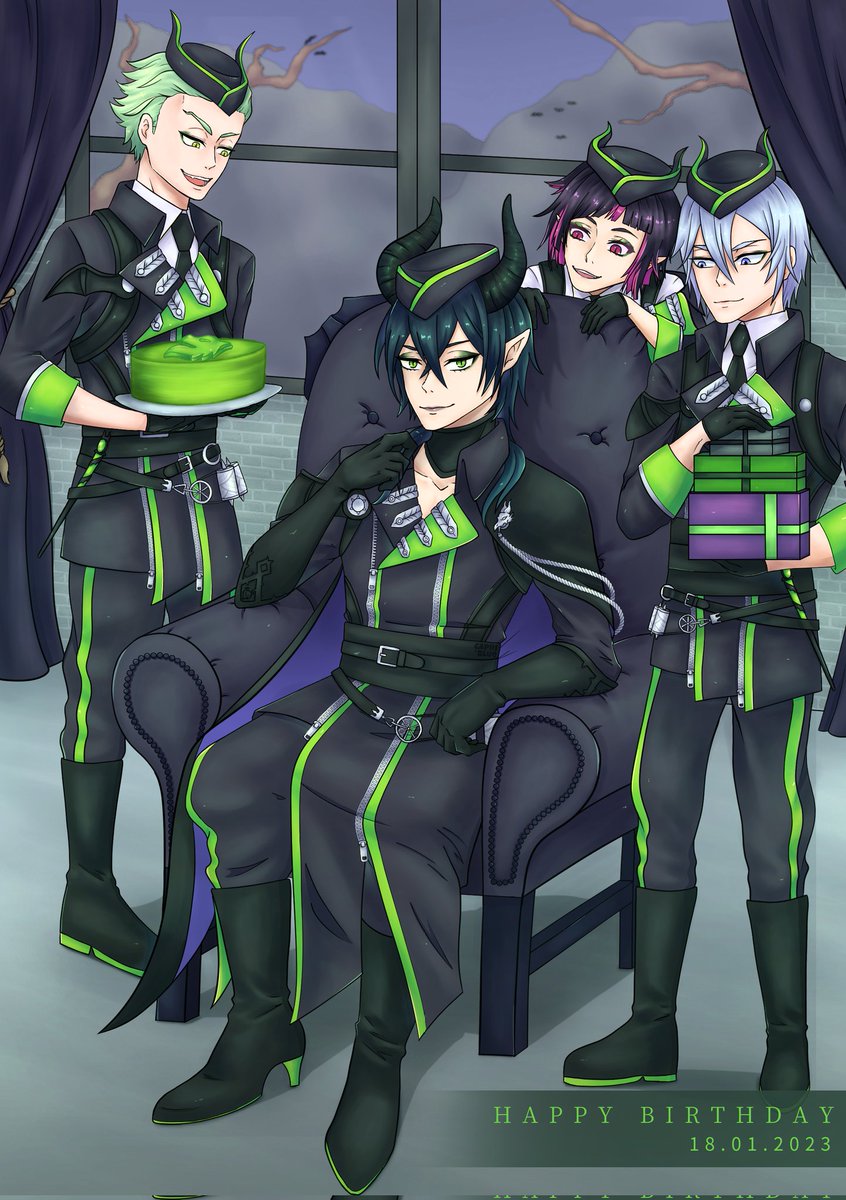 CapriBlueBos's tweet image. It's Malleus birthday ~!!! ✨️💙🌸
#twistedwonderland #MalleusDraconia