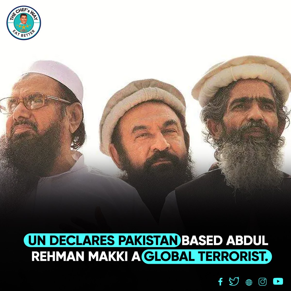 thechefswayhd's tweet photo. UN Declares Pakistan Based Abdul Rehman Makki a Global Terrorist.
#NewSound #newshow #newseries #newspapers #newstudio #terrorost #Pakistan #newsmyrnabeach #newstyles #newskills #newschoolers #newskool #newskin #TheChefSWay https://t.co/N3lSt46r1S