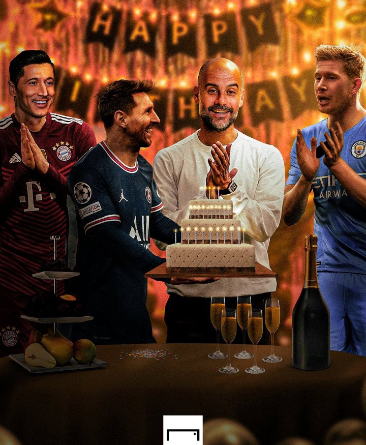 Happy 52nd Birthday     to Pep Guardiola  